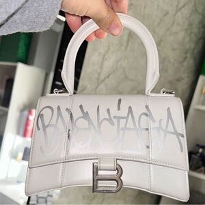 white balenciaga hour glass